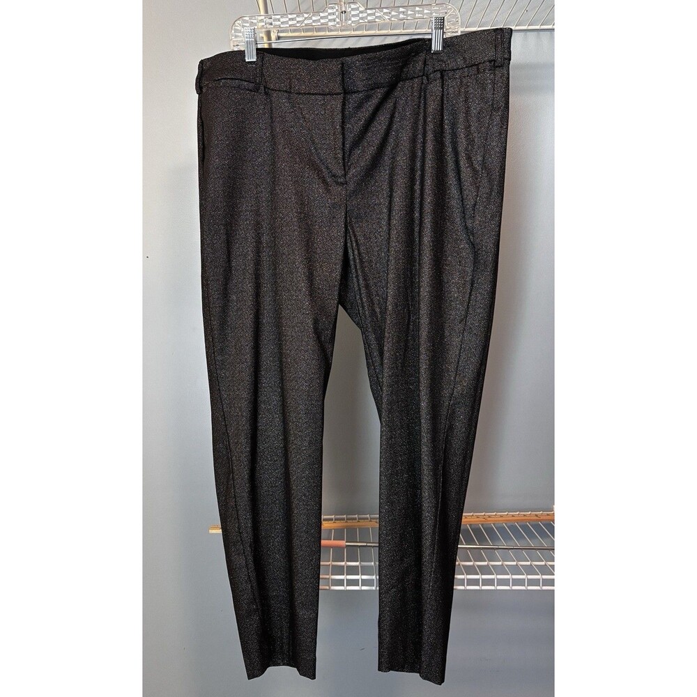 Lane Bryant The Allie Black Sparkle Pant Power Pockets Stretch Sz 22